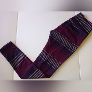 Athleta Chaturanga Striped Leggings